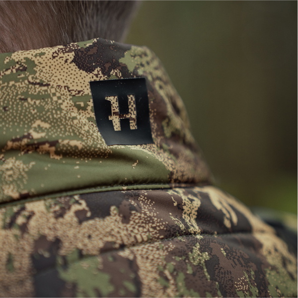 2026 Harkila Männer Hirsch Jäger Camo Reversible Packbare Weste 1201150 - Willow Green / AXIS MSPForest